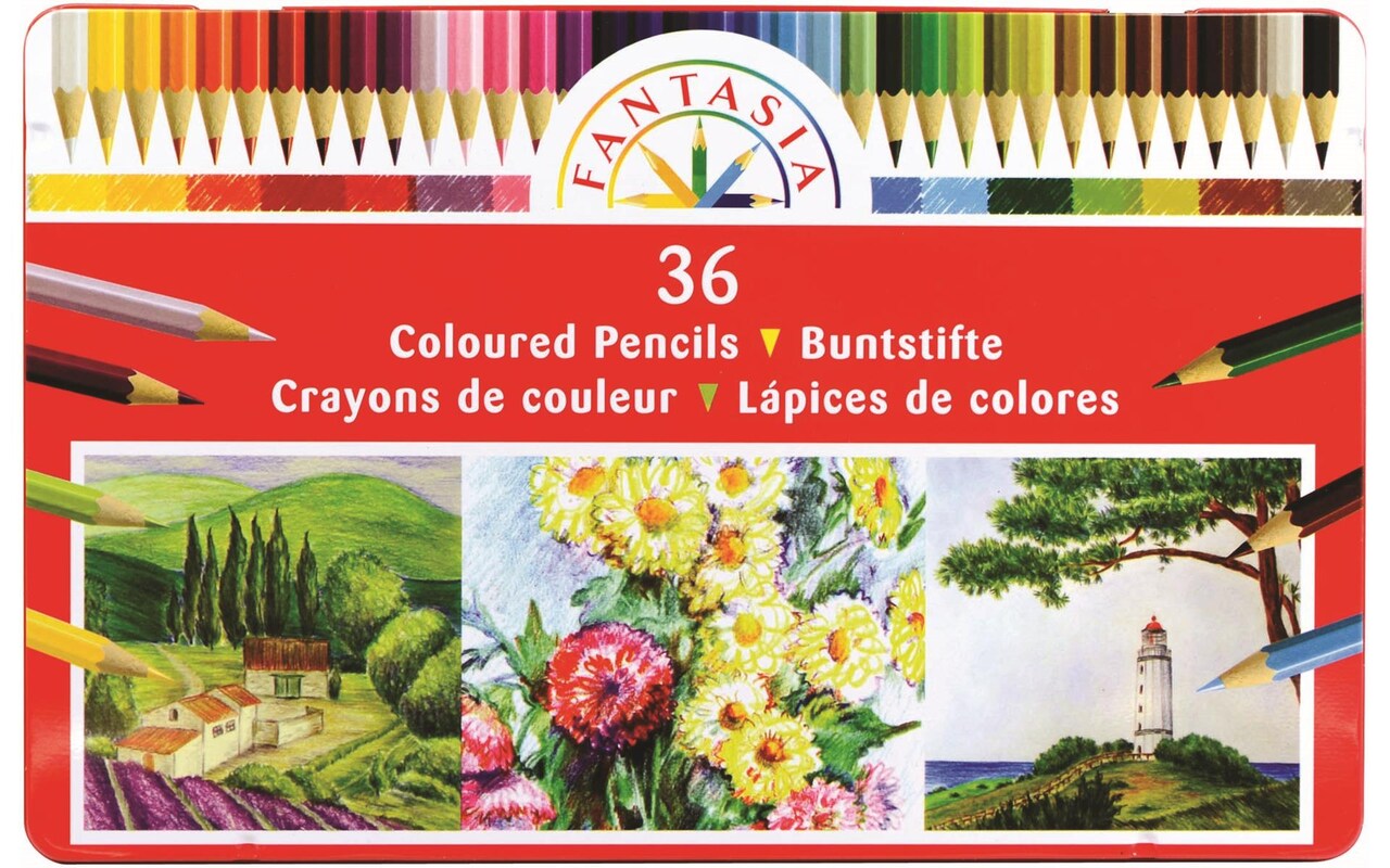 Pro Art Fantasia Pencil Set Tin 36 Color, Colored Pencils, Color Pencil Set, Coloring Pencils, Colored Pencils for Adult Coloring Books, Colored Pencils Bulk, Color Pencils, Colored Pencil Set